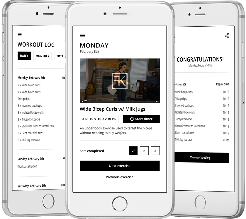 KISS Fitness App